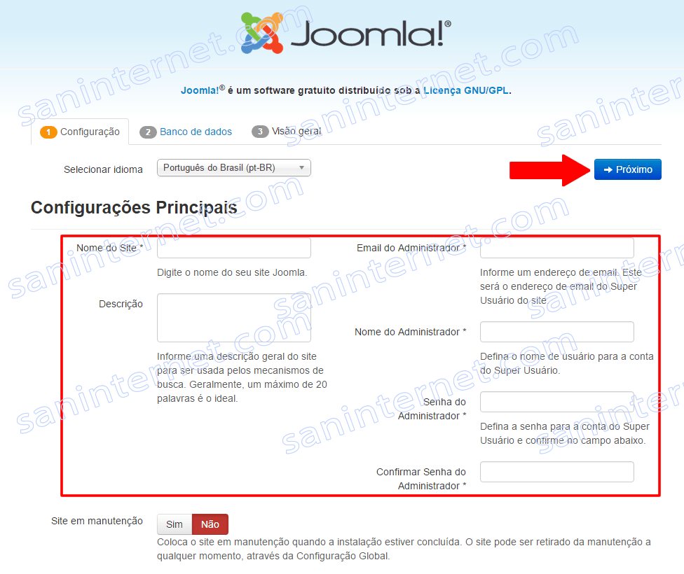 Joomla - Instalação